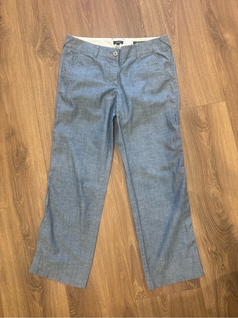 J Crew Blue Chambray crop Women’s Jeans size 4